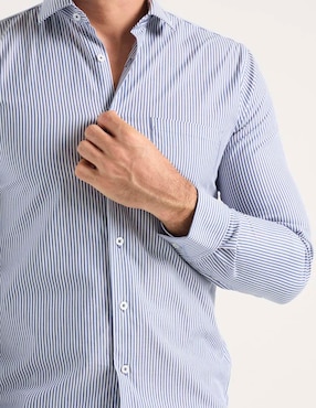 Camisa de vestir Jbe de algodón manga larga para hombre