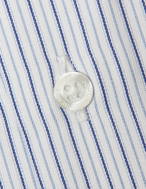 Camisa de vestir John Henry manga larga para hombre