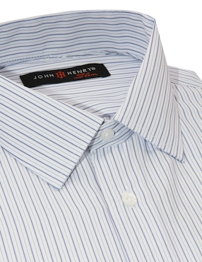 Camisa de vestir John Henry manga larga para hombre