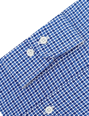 Camisa de vestir Nautica de algodón manga larga para hombre