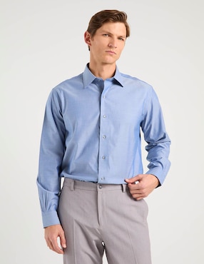 Camisa de vestir Brooks Brothers de algodón manga larga para hombre
