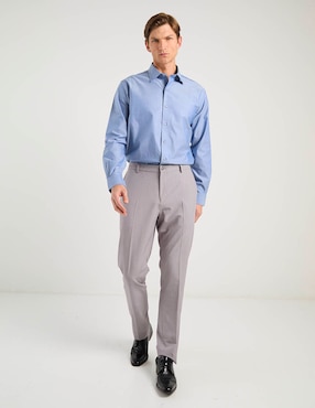 Camisa de vestir Brooks Brothers de algodón manga larga para hombre