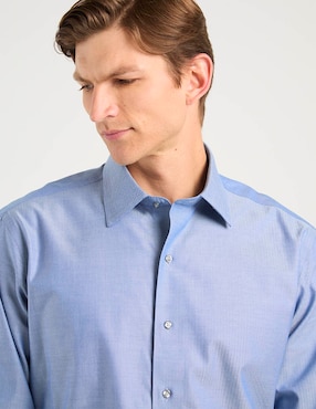 Camisa de vestir Brooks Brothers de algodón manga larga para hombre