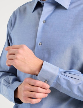 Camisa de vestir Brooks Brothers de algodón manga larga para hombre