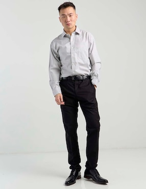 Camisa de vestir Brooks Brothers de algodón manga larga para hombre