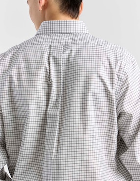 Camisa de vestir Brooks Brothers de algodón manga larga para hombre