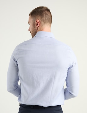 Camisa de vestir Zanetti manga larga para hombre