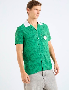 Camisa business casual Oppo Suits manga corta para hombre