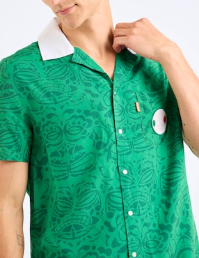 Camisa business casual Oppo Suits manga corta para hombre