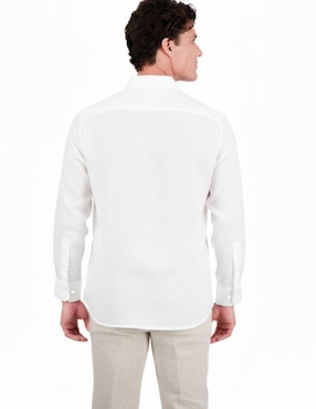 Camisa business casual Camasha manga larga para hombre