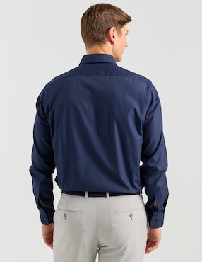 Camisa de vestir Hugo de algodón manga larga para hombre