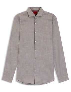 Camisa casual Hugo de algodón manga larga para hombre