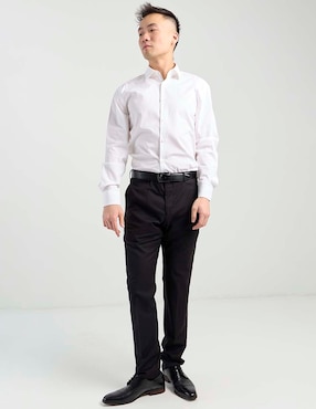 Camisa business casual Hugo de algodón manga larga para hombre
