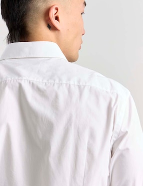 Camisa business casual Hugo de algodón manga larga para hombre