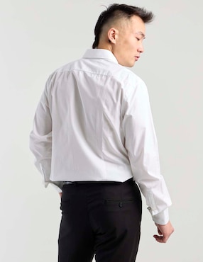 Camisa business casual Hugo de algodón manga larga para hombre