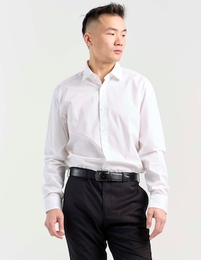 Camisa de vestir Hugo de algodón manga larga para hombre
