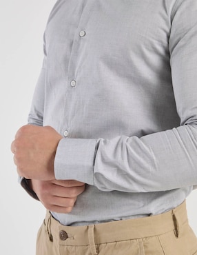 Camisa de vestir Scappino de algodón manga larga para hombre