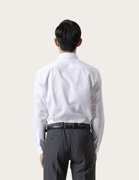 Camisa de vestir Puroego de algodón manga larga para hombre
