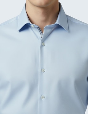 Camisa de vestir Ted Baker de algodón manga larga para hombre