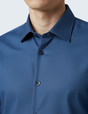Camisa de vestir Ted Baker de algodón manga larga para hombre