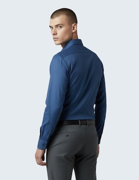 Camisa de vestir Ted Baker de algodón manga larga para hombre