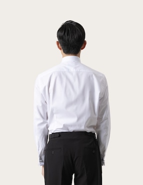 Camisa de vestir Puroego de algodón manga larga para hombre