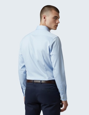 Camisa de vestir Ted Baker de algodón manga larga para hombre