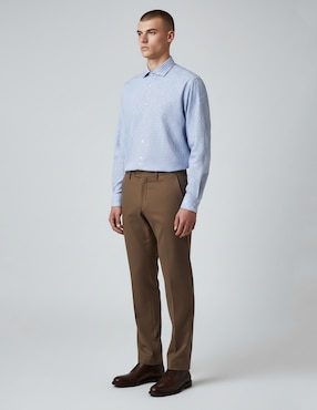 Camisa de vestir Dkny C de algodón manga larga para hombre