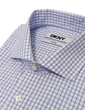 Camisa de vestir Dkny C de algodón manga larga para hombre