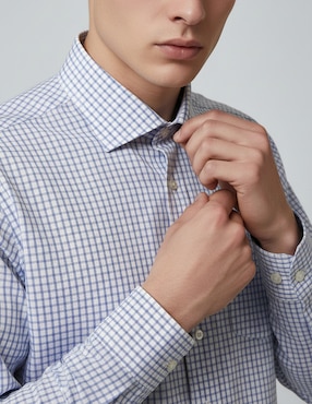 Camisa de vestir Dkny C de algodón manga larga para hombre