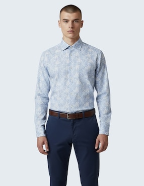 Camisa formal Ted Baker de algodón manga larga para hombre