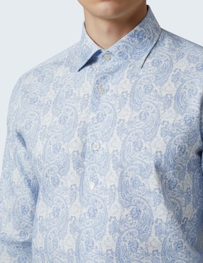 Camisa formal Ted Baker de algodón manga larga para hombre