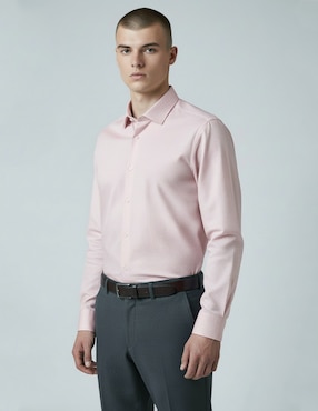 Camisa de vestir Ted Baker de algodón manga larga para hombre