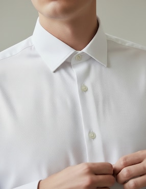 Camisa de vestir Kenneth Cole manga larga para hombre