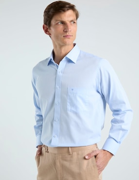 Camisa de vestir Manchester manga larga para hombre