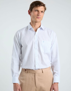 Camisa de vestir Manchester manga larga para hombre