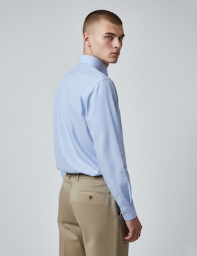 Camisa de vestir Dkny C de algodón manga larga para hombre