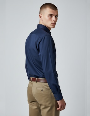 Camisa de vestir Kenneth Cole manga larga para hombre