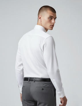 Camisa formal Dkny C de algodón manga larga para hombre