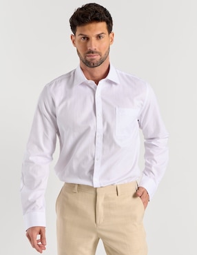 Camisa de vestir Oscar de la Renta manga larga para hombre