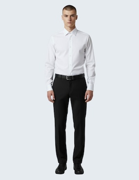 Camisa de vestir Kenneth Cole de algodón manga larga para hombre