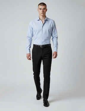Camisa formal Dkny C de algodón manga larga para hombre