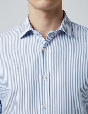Camisa formal Dkny C de algodón manga larga para hombre