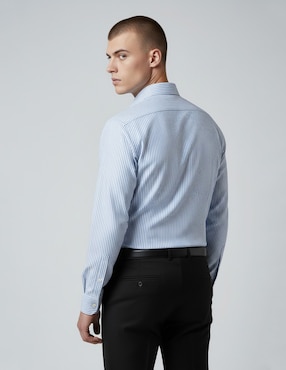 Camisa formal Dkny C de algodón manga larga para hombre