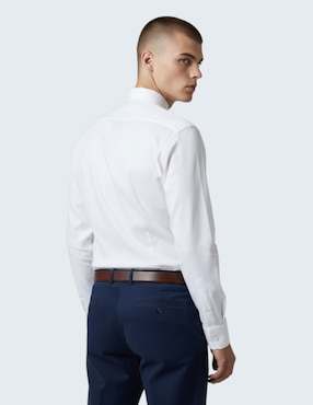 Camisa de vestir Kenneth Cole de algodón manga larga para hombre