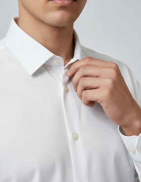Camisa de vestir Kenneth Cole de algodón manga larga para hombre