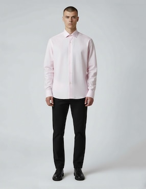 Camisa de vestir DKNY C de algodón manga larga para hombre