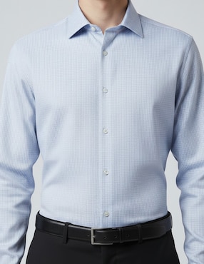 Camisa formal Dkny C de algodón manga larga para hombre