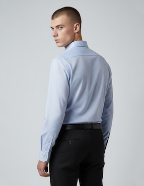 Camisa formal Dkny C de algodón manga larga para hombre