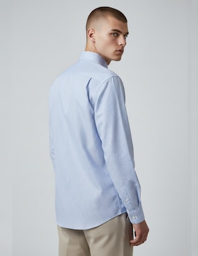 Camisa de vestir Kenneth Cole de algodón manga larga para hombre
